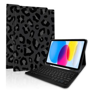 lot 14037 image: TopPerfekt for iPad Air 11-inch M2 2024M3 2025 Keyboard Case, ipad Pro 11 (4th, 3rd, 2nd, 1st Gen 2022202120202018) Detachable,Pencil Holder for iPad Air 45th 20202022 10.9 -Leopard BlackGrey