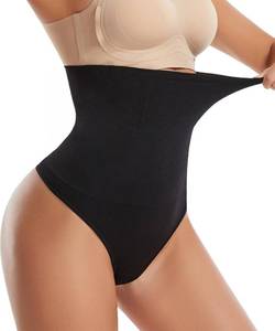 lot 14051 image: Dulchany Thong Shapewear Tummy Control Underwear for Women High Waisted Seamless Body Shaper Panties