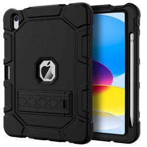 lot 14093 image: Azzsy Case for iPad (A16) 11th Generation 11 Inch 2025  iPad 10th Generation 10.9 Inch 2022, Built-in Pencil Holder Heavy Duty Shockproof Rugged Protective Case, Black