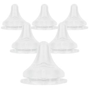 lot 14103 image: Silicone Nipples for Lansinoh Bottles, Size L,Replacement Bottle Nipple,6m,Fast Flow, 6 Count