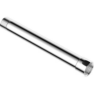 lot 14125 image: iFealClear Shower Arm Extension, Solid Brass Shower Head Extension Arm Water Outlet Lowers Existing Shower Head, Easy to Install Shower Pipe Extension for Bathroom, 6 Inch Chrome Finish 1PC