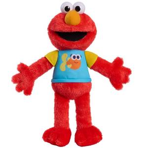 lot 14140 image: Sesame Street 13-inch Sing-Along Plush Elmo with Lights and Sounds, Super-Soft and Huggable, Kids Toys for Ages 18 Month by Just Play