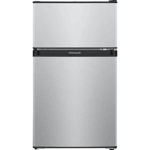 lot 15365 image: Frigidaire - 3.1 Cu. Ft. Mini Fridge with Built-In Freezer - Silver