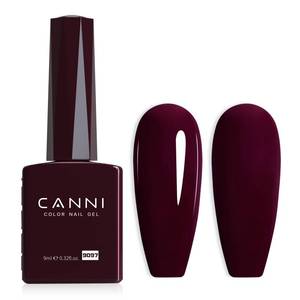 lot 16434 image: CANNI Dark Red Gel Nail Polish, 1Pcs Burgundy Red Gel Polish Deep Red Color Nail Polish Gel High Gloss Soak Off U V Gel Nail French Nail Manicure Salon DIY