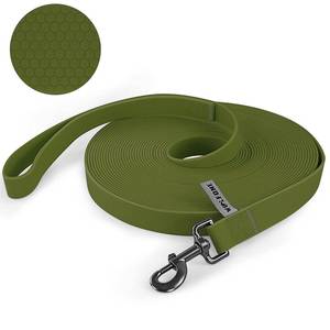lot 16466 image: Wolfone 9m Dark Green Heavy Duty Robust Training Dog Leash with Anti-Slip Handle��Waterproof Long Dog Leash for Outdoor Activities