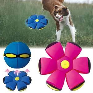 lot 16474 image: BADWALT FlidRunest 2PCS Pet Toy Flying Saucer Ball, Flying Saucer Balls Dog Toy, Doggy Disc Balls with 3 Light for Interactive Dog,Cats, Childrens Foot Ball,Outdoor Games,Camping Games