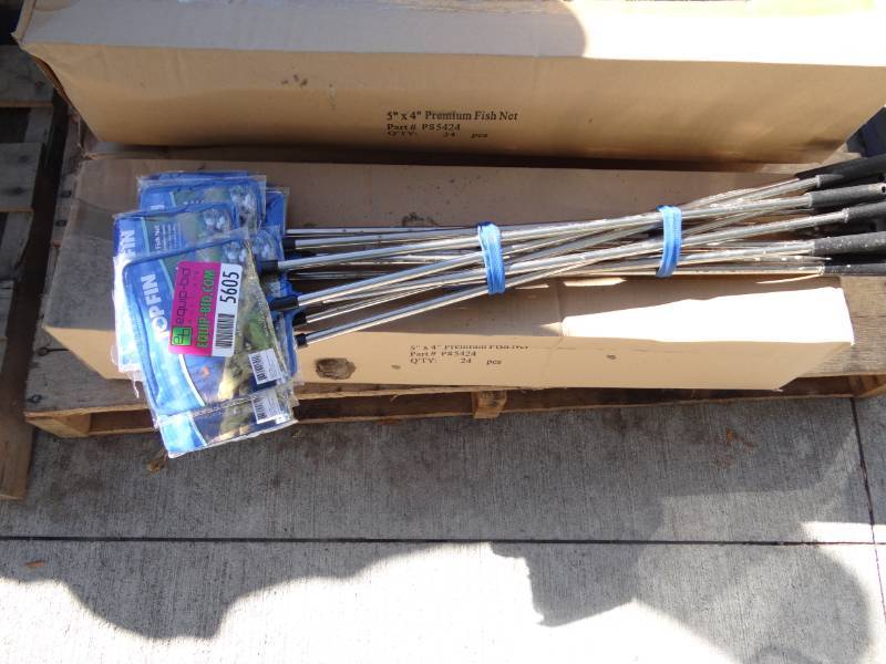 lot 5605 image: Lot of 5 Boxes Fish Nets