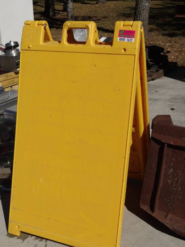 lot 5620 image: Signicade Double Sided Sign