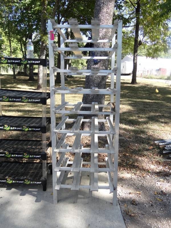 lot 5632 image: Can Rack Holder with 9 Shelves