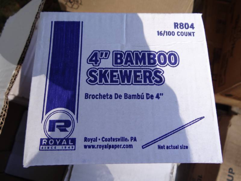 lot 5647 image: Case of 4 Bamboo Skewers