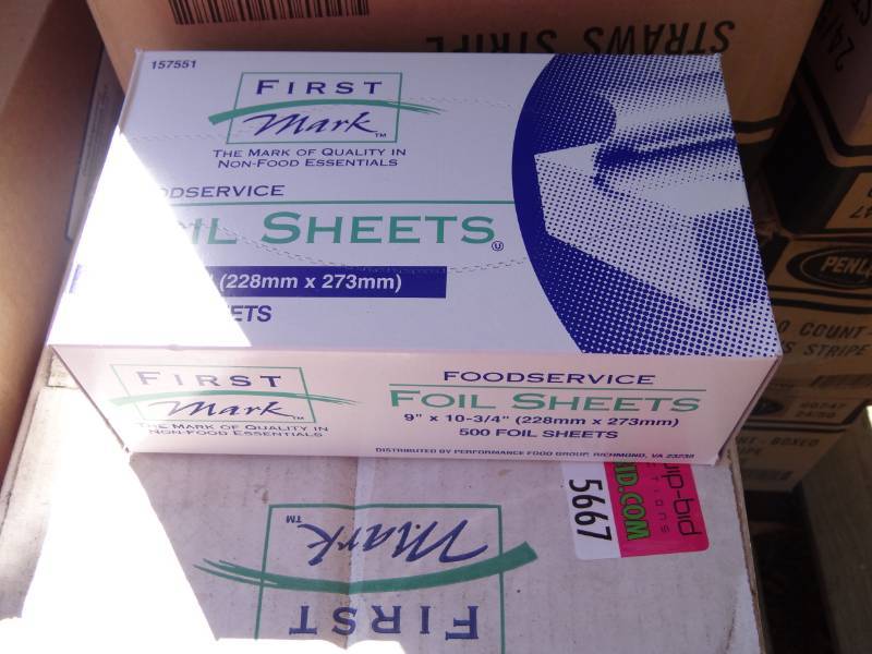 lot 5667 image: First Mark Foil Sheets (1 Box )