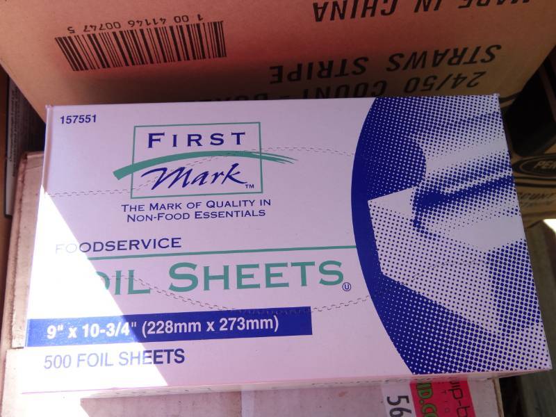 lot 5668 image: First Mark Foil Sheets (1 Box )