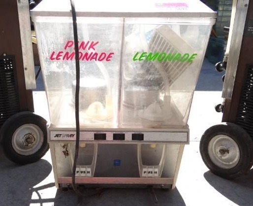 lot 5698 image: 2 Head Jet Spray Refrigerated Drink Dispenser