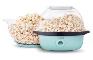 lot 10051 image: Dash 6qt SmartStore Stirring Popcorn Maker - Aqua - Retail $50