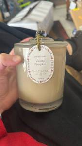 lot 10053 image: Threshold Vanilla Pumpkin Scented Candle - Retail $12
