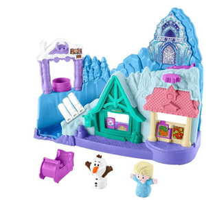 lot 10059 image: Fisher Price Little People Frozen Ice Castle Playset - Retail $30