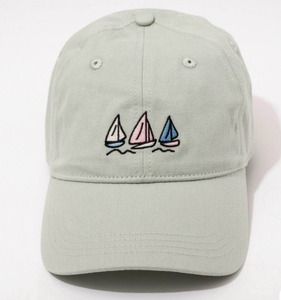 lot 10067 image: Sailboat Embroidered Baseball Cap - Retail $15