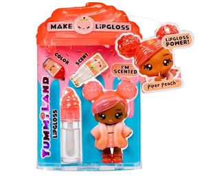 lot 10087 image: Tinyland Piper Peach Scented Lip Gloss Maker Set - Retail $15