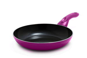lot 10093 image: GreenLife 8-inch Pink Ceramic Frying Pan - Retail $10