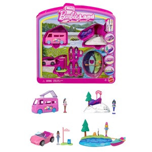 lot 10098 image: Mini Barbie Land Winter Playset - Retail $25