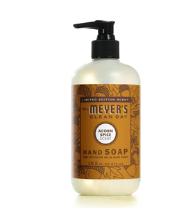 lot 10107 image: Mrs. Meyers Clean Day Liquid Hand Soap, Acorn Spice, 12.5 Ounce Bottle - Retail $5