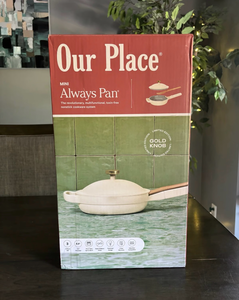 lot 10110 image: Our Place Mini Always Pan - Gold Knob Limited Edition - Retail $115