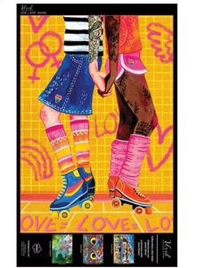lot 10151 image: Buffalo Games 300-Piece Vivid Collection Love  Love Jigsaw Puzzle - Retail $23