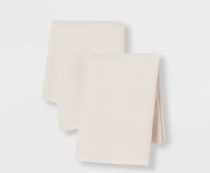lot 10166 image: Cotton Blend Sateen Pillowcase Set - Ivory - Retail $10