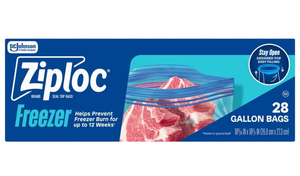 lot 14711 image: Ziploc Gallon Freezer Bags 28ct - Retail $5