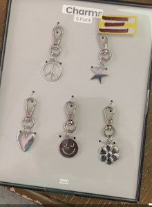 lot 14730 image: 5-Pack Metal Decorative Charms Set - Retail $20