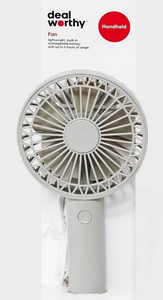 lot 14749 image: Dealworthy Portable Handheld Fan - Gray - Retail $15