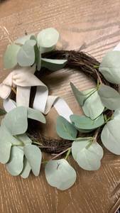 lot 14754 image: 12-inch Eucalyptus Grapevine Wreath - Retail $15