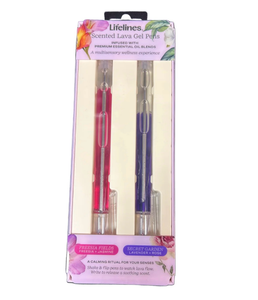 lot 14768 image: Lifelines Essential Oil Scented Gel Pens 2-Pack - Retail $8