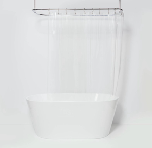 lot 14783 image: Room Essentials PEVA Clear Shower Liner - Retail $8