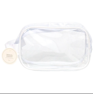 lot 14787 image: Clear Stadium Bag with White Trim. - Retail $15