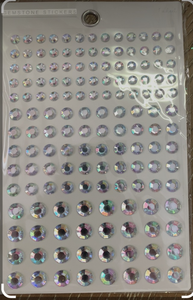 lot 14802 image: Iridescent Round Gemstone Stickers - 147 Pieces - Retail $3