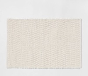 lot 14803 image: Threshold Performance Plus White Bath Rug - Retail $15