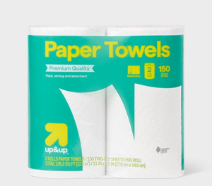 lot 14814 image: Make-A-Size Paper Towels - 150 sheets - 2 Rolls - Retail $4
