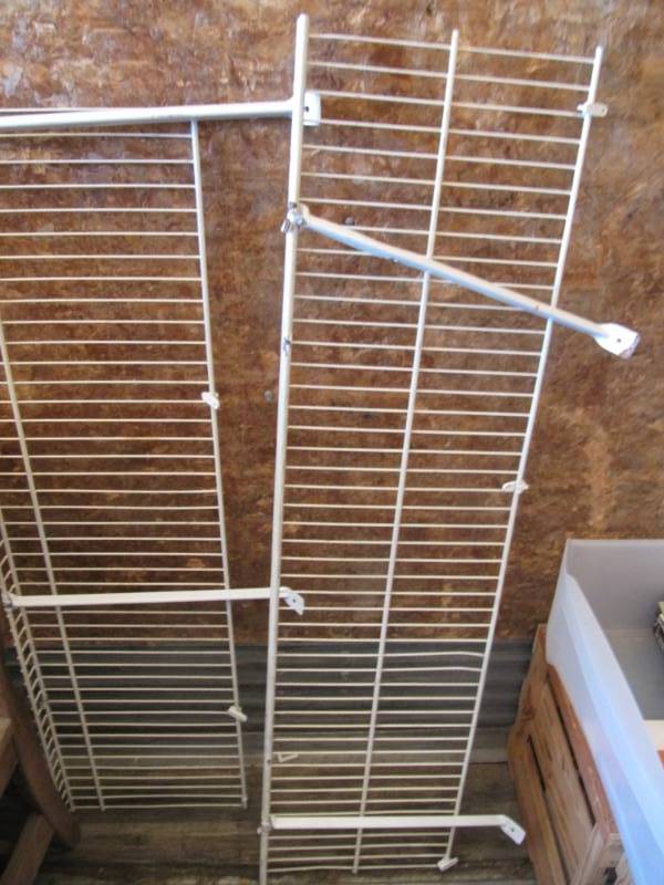 lot 258 image: White closet shelving