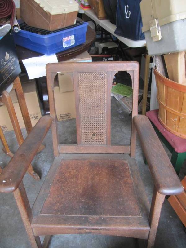 lot 342 image: Vintage wood rocker