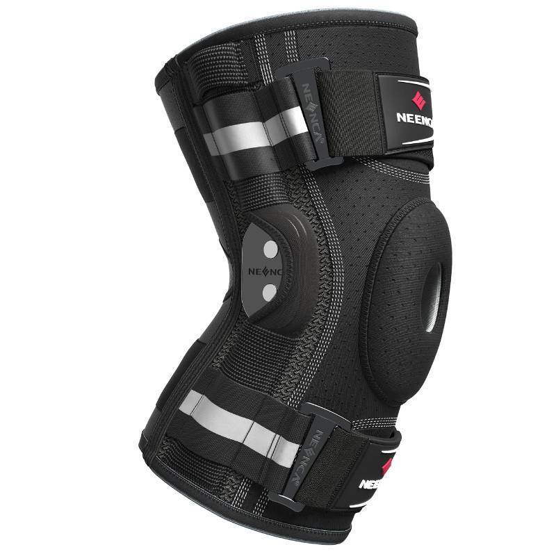 lot 6764 image: NEENCA Professional Knee Brace for Knee Pain, Adjustable Hinged Knee Support with Removable Side Stabilizers, Strong Stability for Joint Pain Relief, Arthritis, Meniscus Tear, ACL, PCL, Runner, Sports