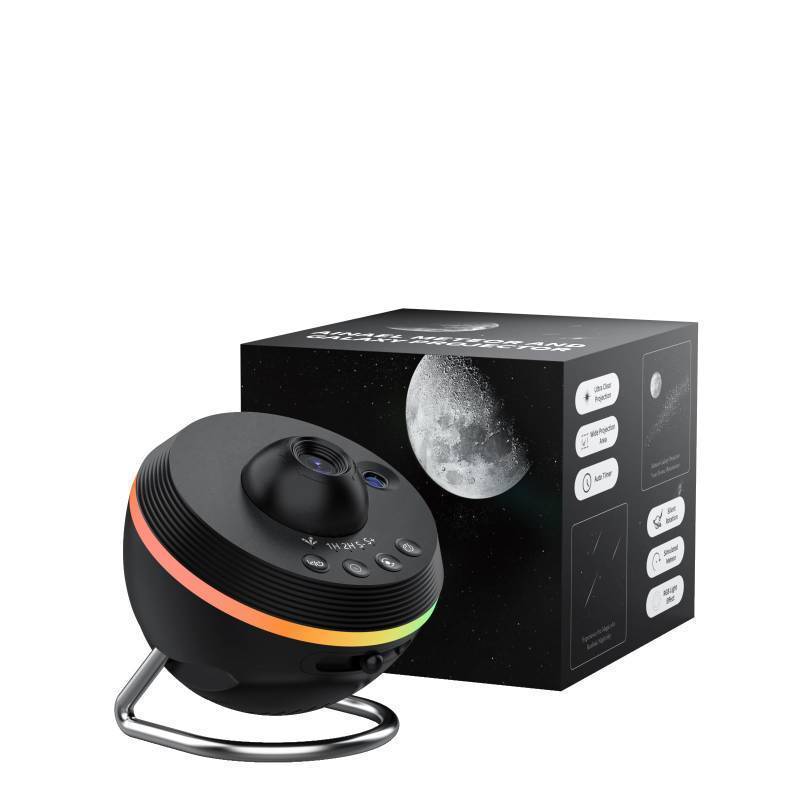 lot 3151 image: Ainael Galaxy Projector, Star Projector Home Planetarium Space Ceiling Starry Sky Night Light with Light Strip, Meteor and Galaxy Projector for Kid Adult Bedroom Christmas Gift (Black)