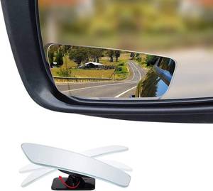 lot 3223 image: Verivue 3.5-Inch Rectangular Blind Spot Mirrors for Cars, Universal Fit, HD Convex Wide Angle, Stick-On Frameless Design, Adjustable Blindspot Mirror for Car Side Mirrors, 2-Pack