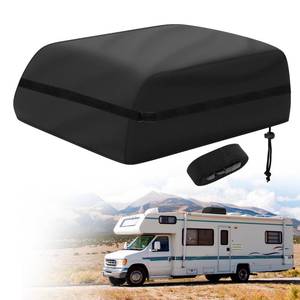 lot 3281 image: Yexcend RV Air Conditioner Cover, 900D Waterproof Oxford Cloth Camper Travel Trailer AC Roof Cover for Coleman MiniMachSuper MachDuo-Therm Penguin l &1l Dometic(40 L x 27 W x 11 H)