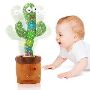 lot 3296 image: Hongsome Talking Cactus Mimicking Toy,Cactus Baby Toy That Repeat What You Say Singing Dancing,Funny Plush Toy Gifts for Babies Boys Girls Kids
