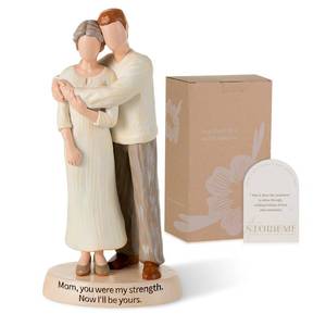 lot 3302 image: Storieme Mom Birthday Gifts from Son Mother Son Figurines Statues - Unique Mother of The Groom Gift for Christmas Thanksgiving Mothers Day