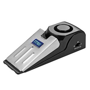 lot 3314 image: ZZRUI Door Stop Alarm with 120dB Siren, Portable Wedge Door Stopper Security Alarm for Travel, Home, Apartment, Hotel, Entry Alert &amp Self Defense Device 1 Pack