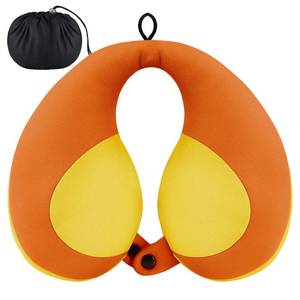 lot 3317 image: INFANZIA Kids Chin Supporting Travel Neck Pillow, Helps Support Head and Neck, Comfortably Designed for Head, Neck, and Chin Support - Gifts for ToddlerChildKids, Orange