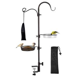 lot 3347 image: ERYTLLY Deck Hook Bird Feeder Pole Bird Feeder Porch Multi Hook Bird Feeding Station Kit Multi Feeder Hanging Kit Premium Bird Bath for Attracting Wild Birds Bird Feeder Planter Hanger
