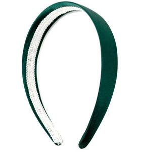 lot 3357 image: MDSTYLE Headband for Women and Girls - 1 inch Hairband - Hair Accessories, Hard Headbands, Satin Hairbands (Green, 1 inch)